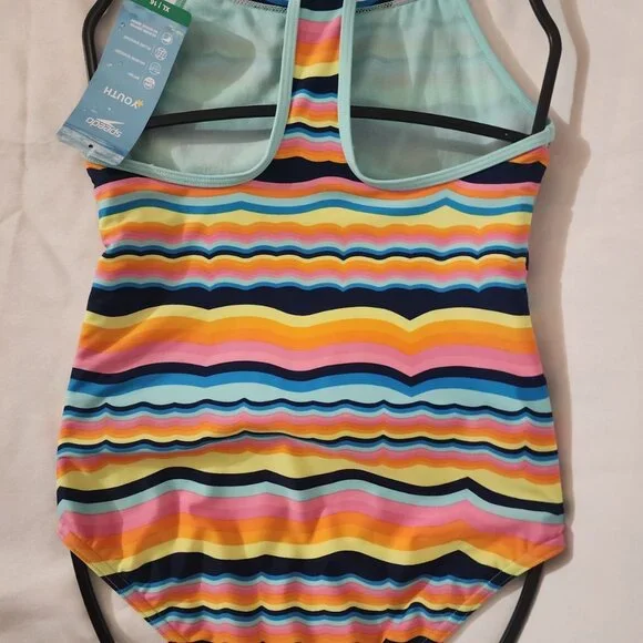Speedo Youth Girls Size XL (16) One-piece Swimsuit Multi-colored - Picture 4 of 7